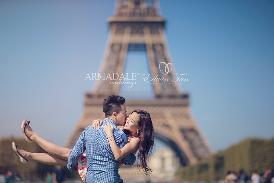 Paris Engagement Portrait