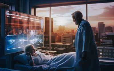 Futuristic hospital with midjourney + chatgpt Ai creation