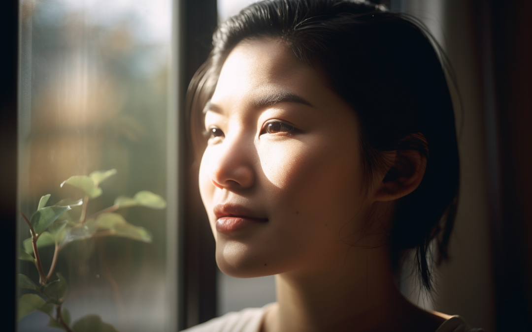 Midjourney v5 Asian woman portrait by Edwin Tan